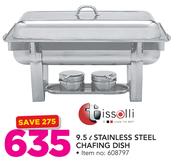 Tissolli 9.5Ltr Stainless Steel Chafing Dish