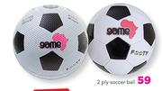 Game 2 Ply Soccer Ball