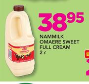 Nammilk Omaere Sweet Full Cream-2ltr