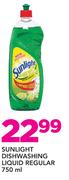 Sunlight Dishwashing Liquid Regular-750ml