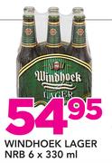 Windhoek Lager NRB-6 x 330ml