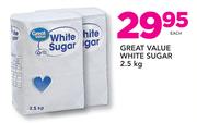 Great Value White Sugar-2.5kg Each