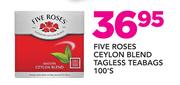 Five Roses Ceylon Blend Tagless Teabags 100's