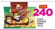 Chips Diverso Simba-3 x 125g