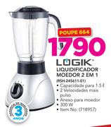 Logik Liquidificador Moedor 2 Em 1