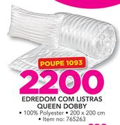 Edredom com Listras King Dobby 200x200cm