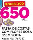 Sofia Pasta de costas com Flores Rosa 36cm-cada