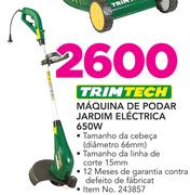 Trimtech Maquina de Podar Jardim Electrica 650W