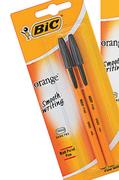 BIC Caneta Orange Preta- 2 por pacote