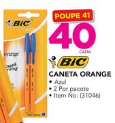 BIC Caneta Orange Azul- 2 por pacote