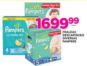 Fraldas Descartáveis Diversas Pampers-cada
