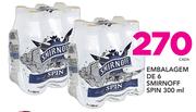 Embalagem De 6 Smirnoff Spin-300ml Cada