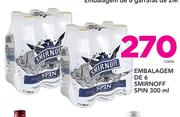 Embalagem De 6 Smirnoff Spin-300ml Cada