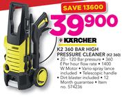 Karcher K2 360 Bar High Pressure Cleaner K2 360