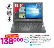 Dell Intel Celeron Notebook 3552