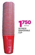 50 Piece Disposable Cup-Per Pack
