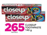Closeup Toothpaste-140g Per Pack