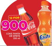 Coke Fanta Or Sprite-12 x 350ml