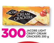 Jacobs Light Crispy Cream Crackers-200g