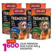 Jojo Premium Dog Food Assorted-4 x 400g
