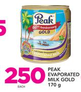 Peak Evaporated Milk Gold-170g Each