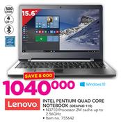 Lenovo Intel Pentium Quad Core Notebook IDEAPAD 110