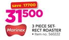 Marinex 3 Piece Setrect Roaster