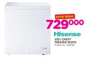 Hisense 250Ltr Chest Freezer White