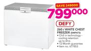 Defy 260Ltr White Chest Freezer DMF473