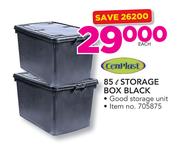CenPlast 85ltr Storage Box Black-Each