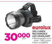 Eurolux 240 Lumen Rechargeable LED Headlamp