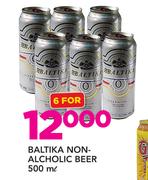 Baltika Non-Alcoholic Beer-6 x 500ml