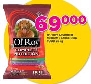 Ol'Roy Assorted Medium/Large Dog Food-25Kg