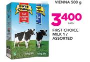 First Choice Assorted Milk-1Ltr