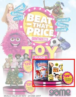 Game Toys : Beat that Price (29 Nov - 24 Dec 2017), page 1