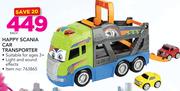 Dickie Spielzeug Happy Scania Car Transporter-Each