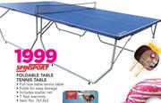Spin Sport Foldable Table Tennis Table