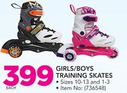 Girls/Boys Training Skates-Each