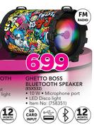 Ghetto Boss Bluetooth Speaker (ESX532)