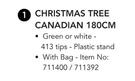 Christmas Tree Canadian 180cm-Each