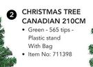 Christmas Tree Canadian 210cm-Each