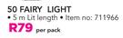 Indoor Flashing 50 Fairy Light-Per Pack