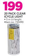 20 Pack Clear Icycle Light