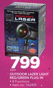 Outdoor Lazer Light Red/Green Plug In With 8 Functions