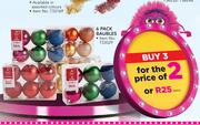 16 Pack Baubles-Each