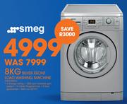 Smeg 8KG Silver Front Load Washing Machine