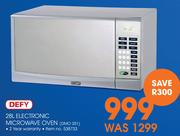 Defy 28L Electronic Microwave Oven