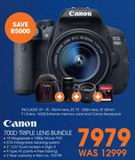 Canon 700D Triple Lense Bundle