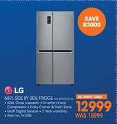 LG 687l Side By Side Fridge