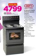 Defy 4 Solid Plate Stove Black DSS497